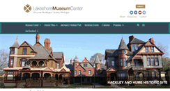 Desktop Screenshot of lakeshoremuseum.org